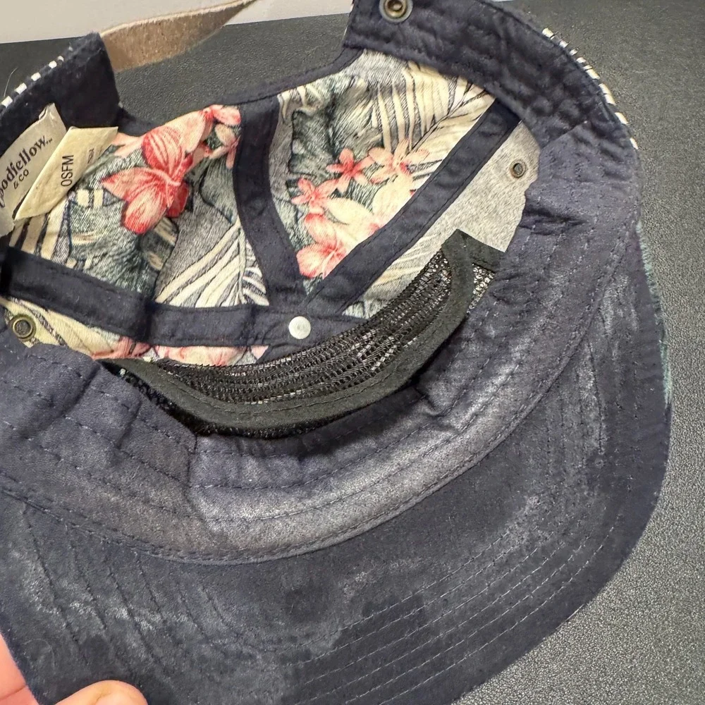 Goodfellow & Co Hat Cap Tropical Print Floral Hawaiian OSFM Strap Back Adult‎